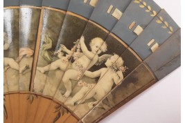 Kees, les angelots. Éventail début XXe siècle