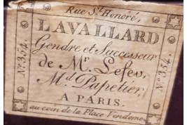 Coffret à ouvrage du papetier Lavallard, vers 1810