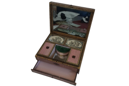 Sewing box by the paper merchant Lavallard, circa 1810