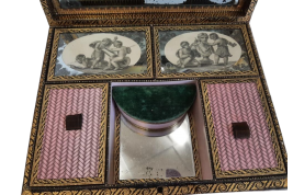 Sewing box by the paper merchant Lavallard, circa 1810