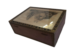 Coffret à ouvrage du papetier Lavallard, vers 1810