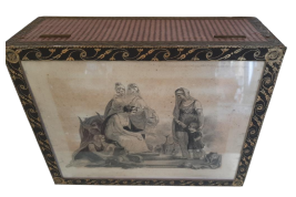 Coffret à ouvrage du papetier Lavallard, vers 1810