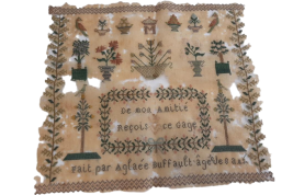 Coffret à ouvrage du papetier Lavallard, vers 1810