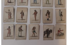 Les cris de Paris, cards miniatures by Marcilly circa 1825