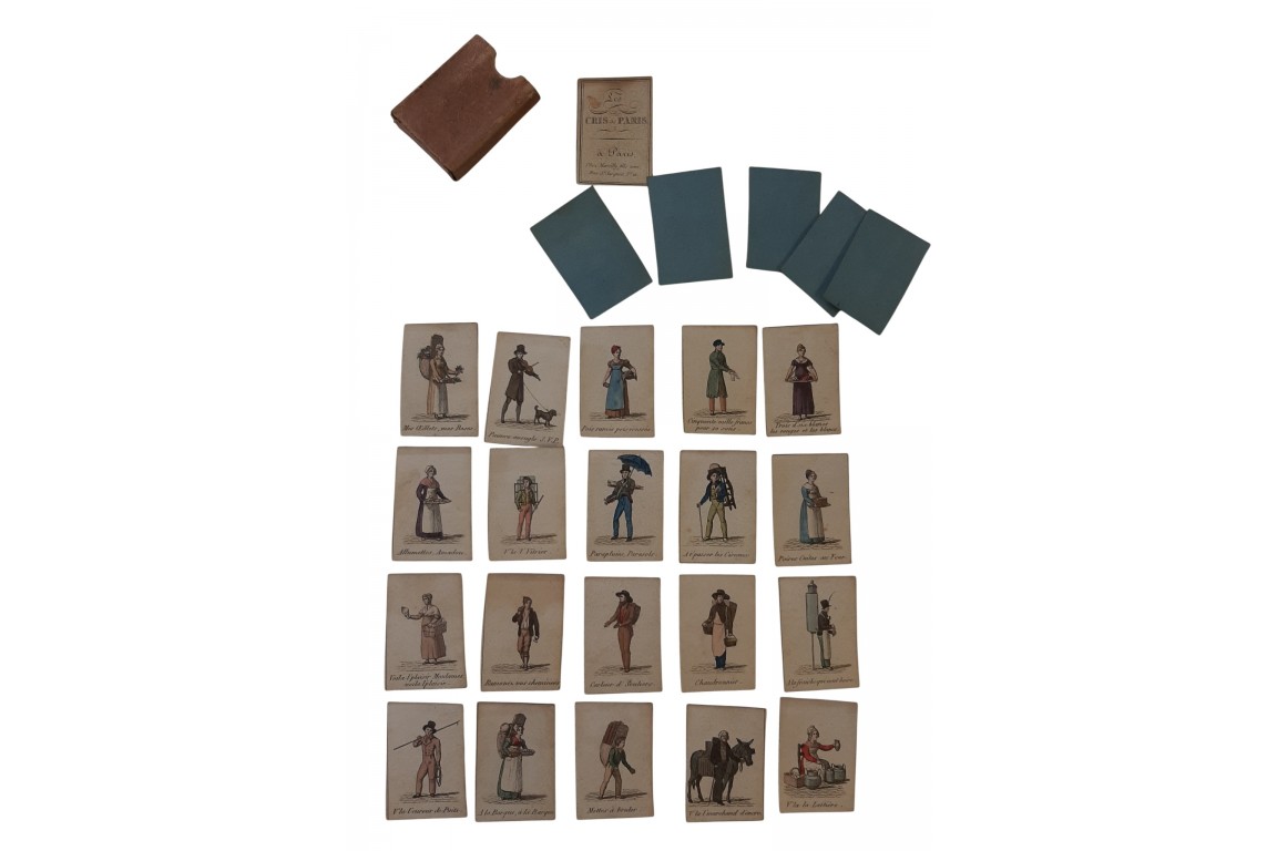 Les cris de Paris, cards miniatures by Marcilly circa 1825