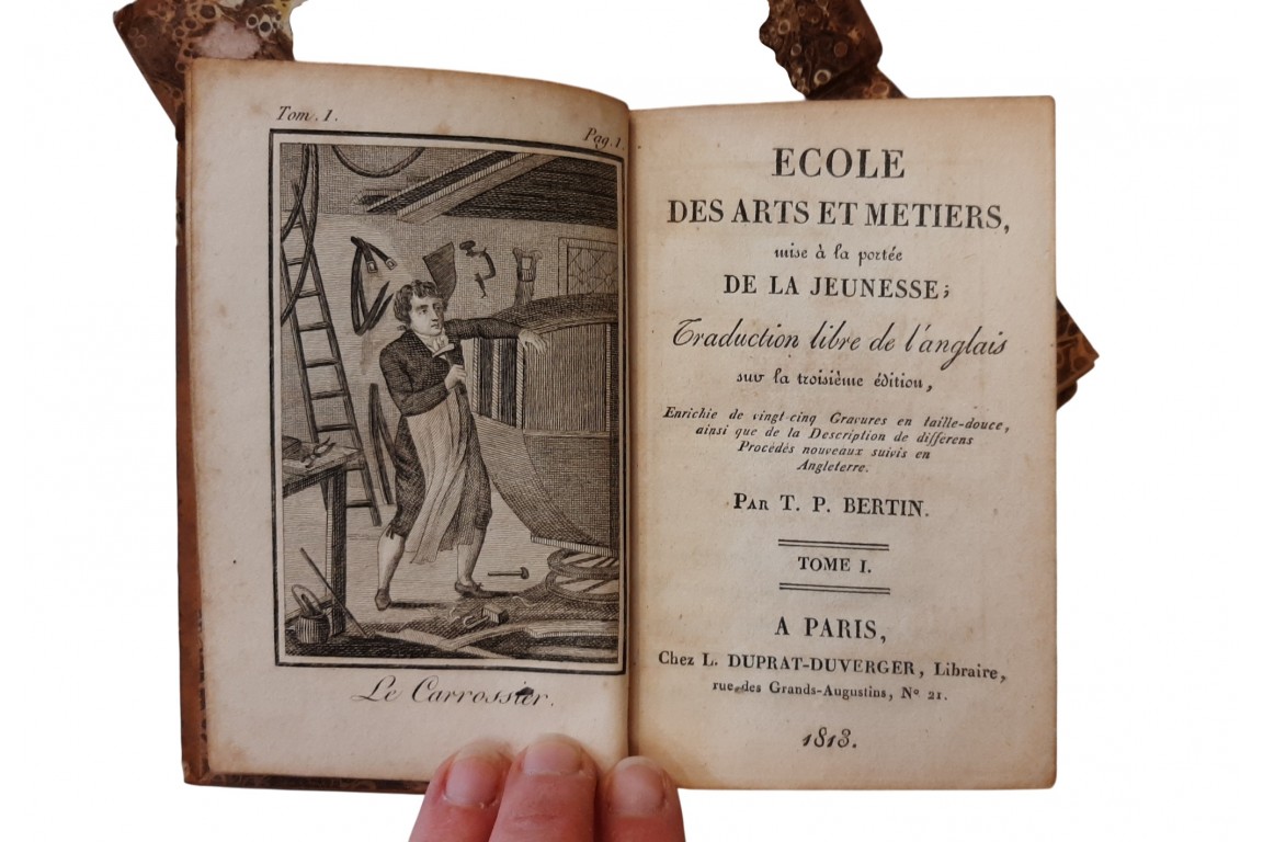 L'École des Arts et Métiers expliquée à la jeunesse, livres de 1813