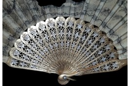 The teacher and the troublemaker, fan after Girardet circa 1860-1900