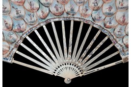 The peepshow trainer, the fan seller... fan of the cryes of Paris, circa 1770
