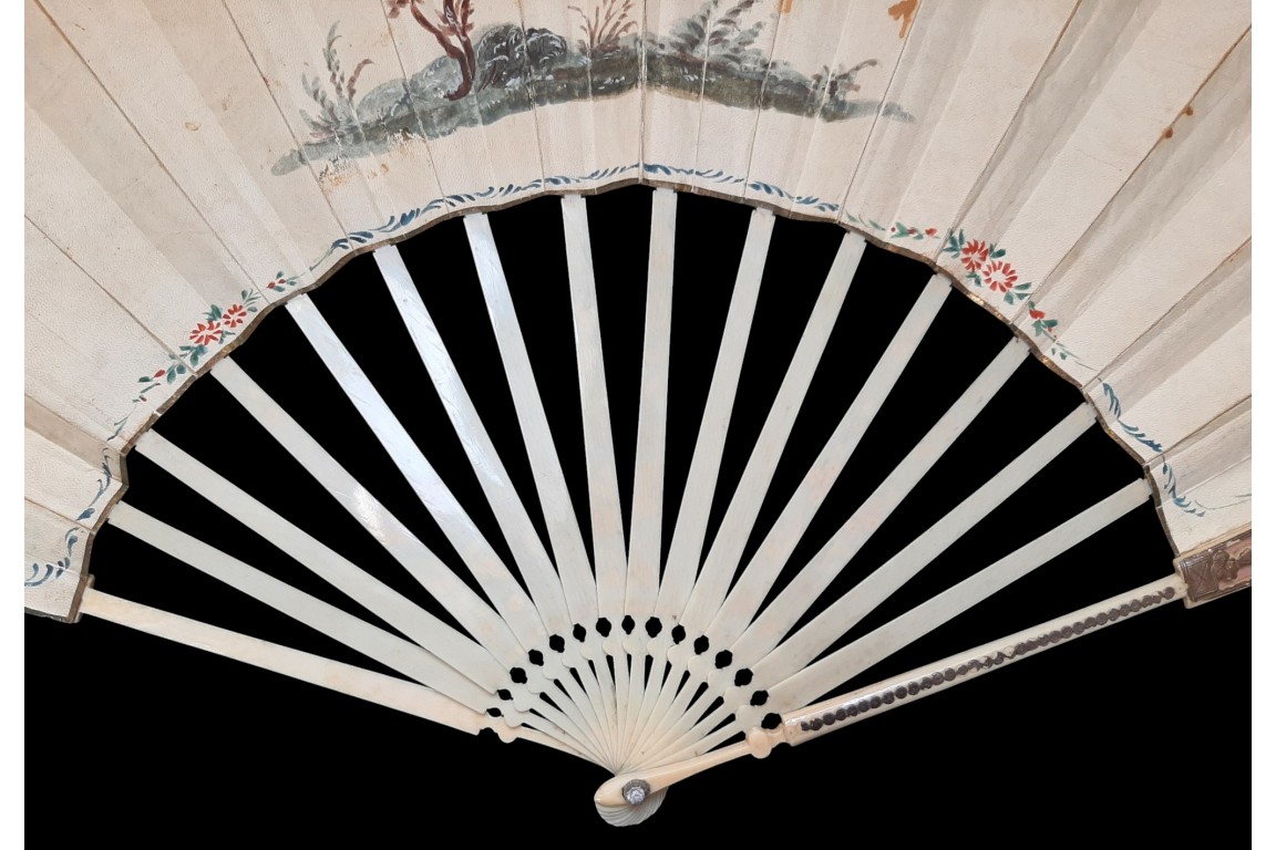 The peepshow trainer, the fan seller... fan of the cryes of Paris, circa 1770