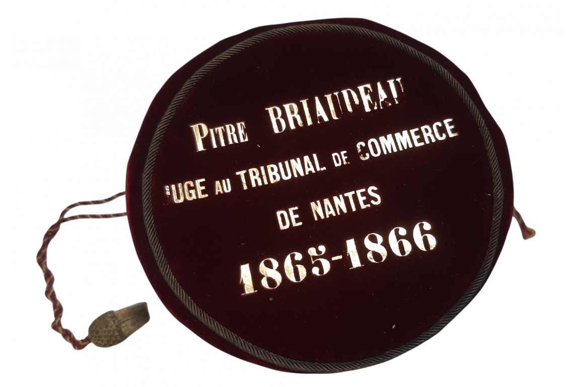 The purse of Pitre Briaudeau, a judge in Nantes. 1865