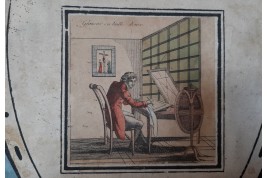 The engraver, fixed fan, circa 1813