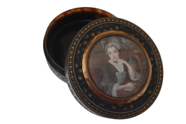 La chimiste, tabatière fin XVIIIe siècle