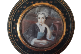 La chimiste, tabatière fin XVIIIe siècle