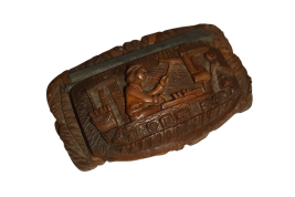 The carpenter, folk art snuffbox, early 19th century