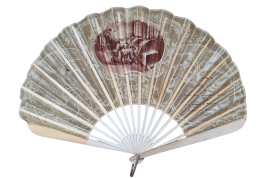 Agate masons, early 20th-century advertising fan