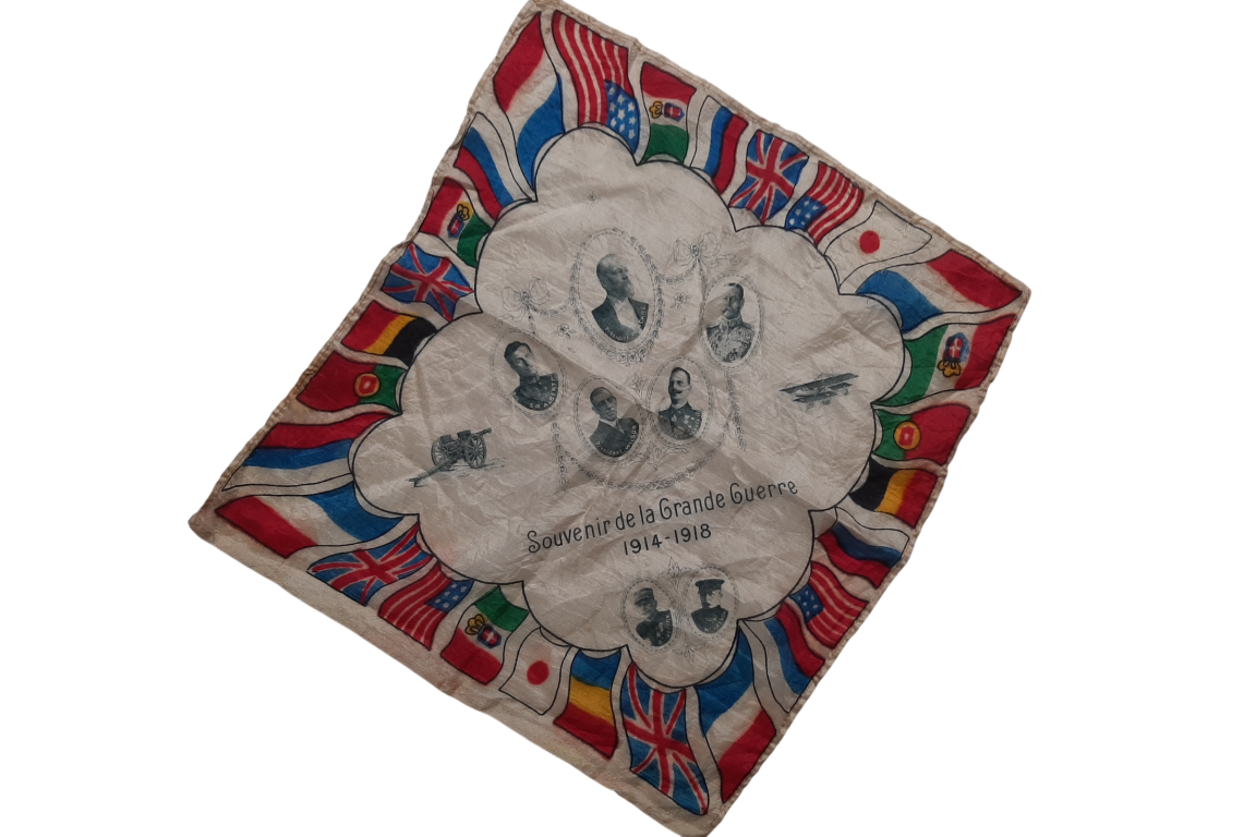 Souvenir de la Première Guerre Mondiale, mouchoir commémoratif