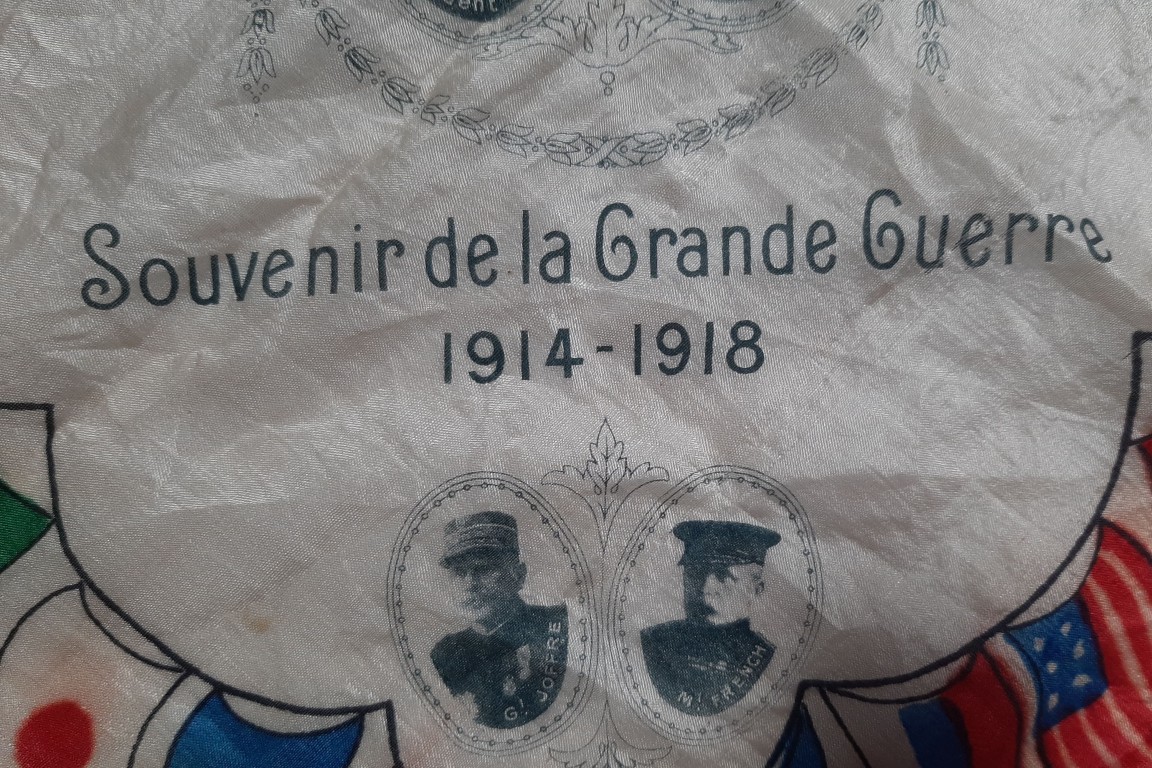 Souvenir de la Première Guerre Mondiale, mouchoir commémoratif