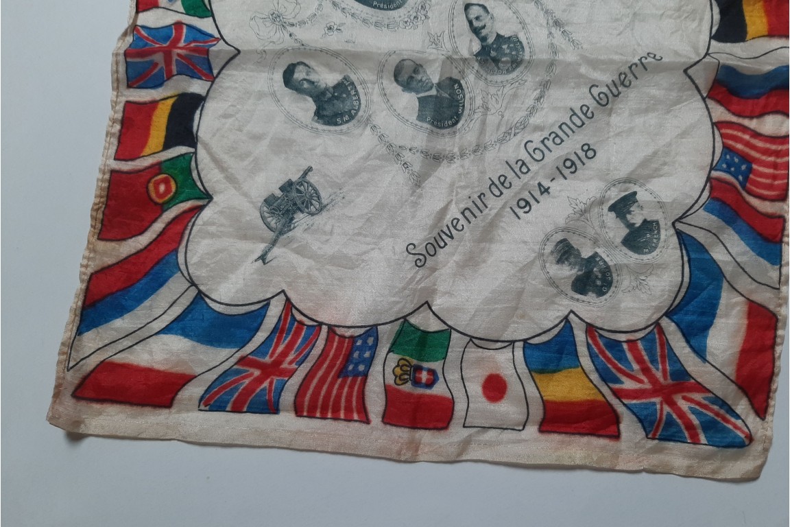 Souvenir of the First World War, commemorative handkerchief