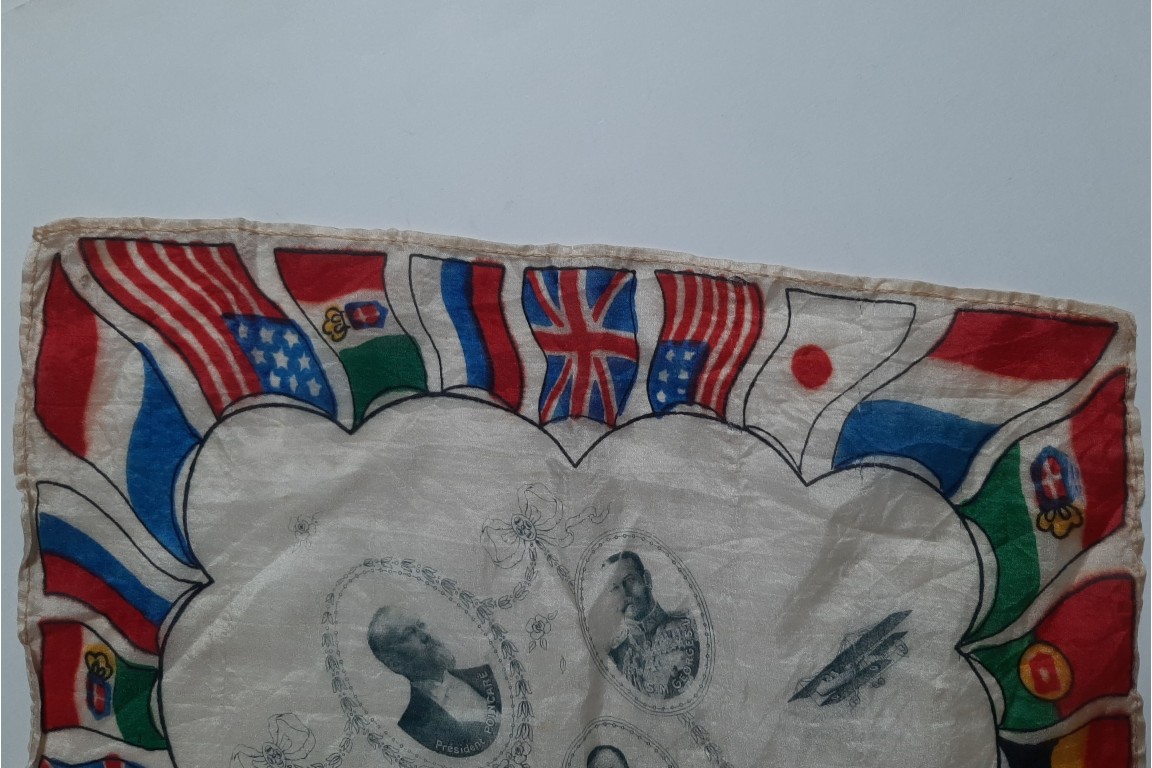 Souvenir of the First World War, commemorative handkerchief