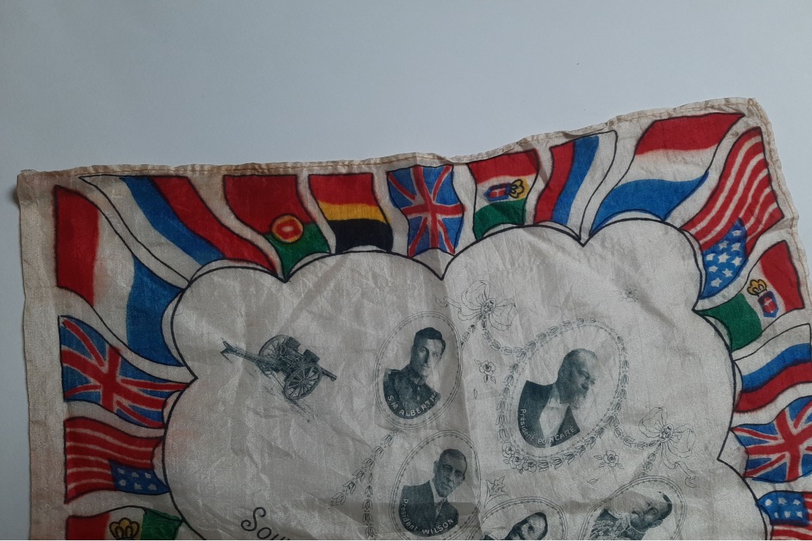 Souvenir of the First World War, commemorative handkerchief