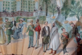 Les Grands se retrouvent au Grand Hotel Paris, éventail publicitaire