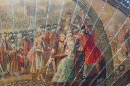 The first Fete de la Federation and Declaration of the Rights of Man, a late 19th-century fan