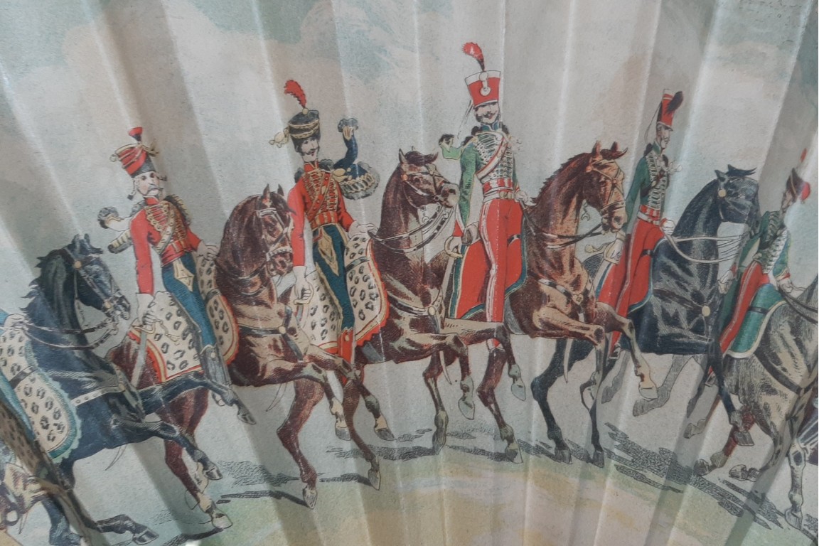 Le Carrousel de Bordeaux, éventail vers 1888