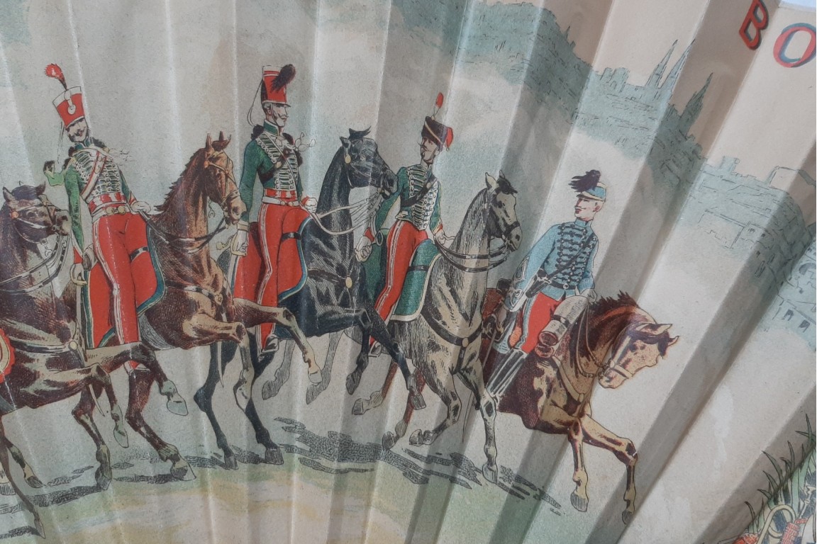 Le Carrousel de Bordeaux, éventail vers 1888