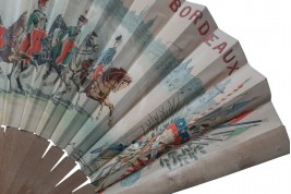 Le Carrousel de Bordeaux, éventail vers 1888