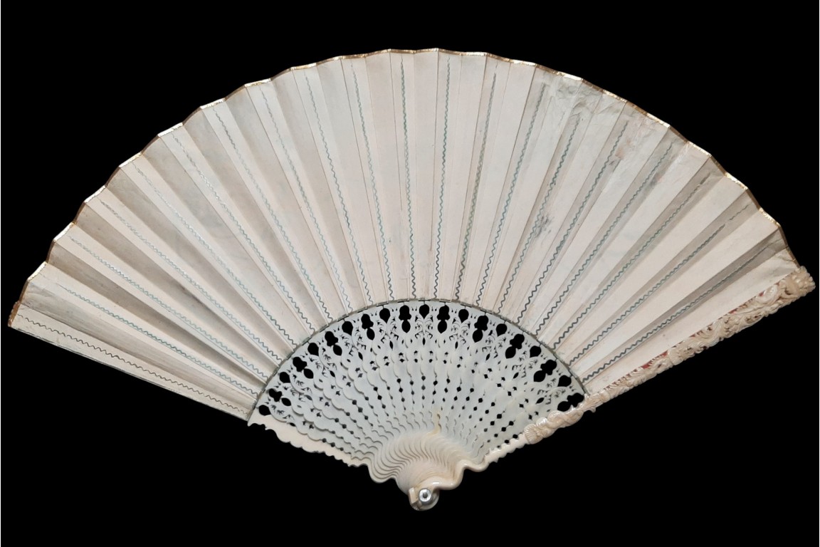 La bataille d'Arbélès, éventail vers 1700-1720
