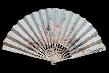 L'escadre russe en France, éventail souvenir d'après Louise Abbéma, 1893