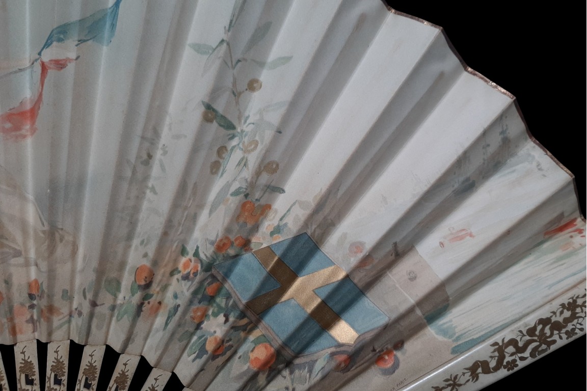 Souvenir of the Russian fleet’s visit to France, programm fan after Louise Abbéma, 1893