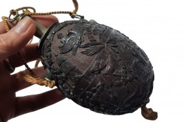 Napoléon et le Vol de l'aigle, poire à poudre début XIXème