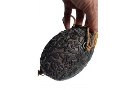 Napoleon and the Flight of the eagle, powder flask, 19th century
