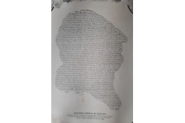 Testament et dernières paroles de Louis XVI, calligramme vers 1847-51