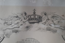 Testament et dernières paroles de Louis XVI, calligramme vers 1847-51