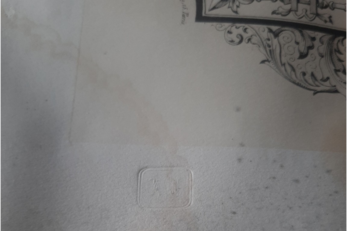 Testament et dernières paroles de Louis XVI, calligramme vers 1847-51