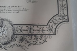 Testament et dernières paroles de Louis XVI, calligramme vers 1847-51
