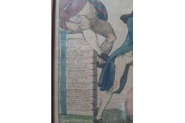 The abolition of the Irish Parliament in 1800–1801. Satirical engraving.