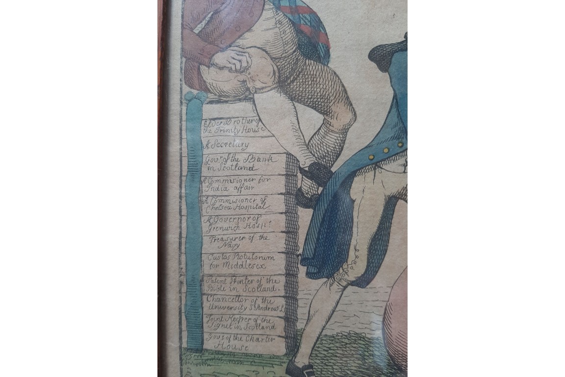 The abolition of the Irish Parliament in 1800–1801. Satirical engraving.