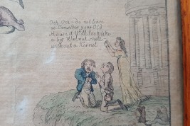 Le démantèlement du Parlement Irlandais en 1800-1801. Gravure satirique.