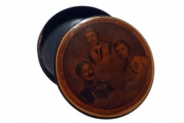 The leading figures of Italian unification, snuffbox circa 1848