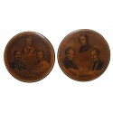 The leading figures of Italian unification, snuffbox circa 1848