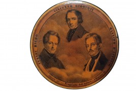 The leading figures of Italian unification, snuffbox circa 1848