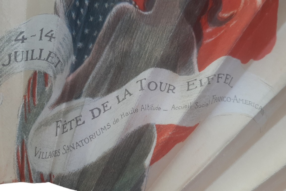 Eiffel Tower Festival in aid of the Sanatorium Villages, fan by Cappiello, 1924