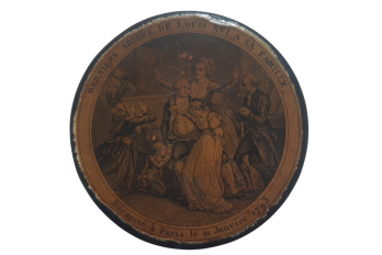 Louis XVI’s farewell to his family in 1793, snuffbox