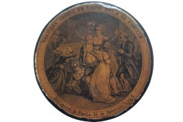 Les adieux de Louis XVI à sa famille en 1793, tabatière