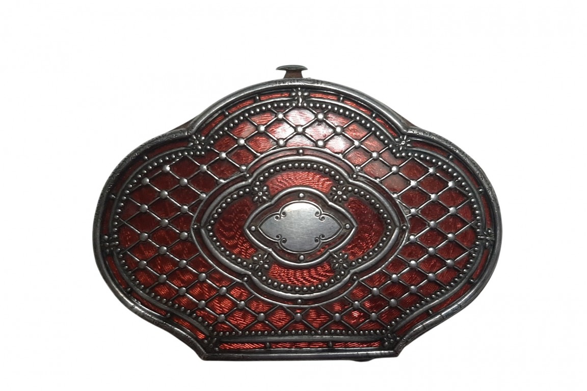 Red, late 19th century purse