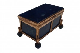 Blue agate box, Germany late 19 or early 20 century