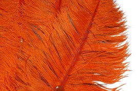 Orange et noir, éventail art déco